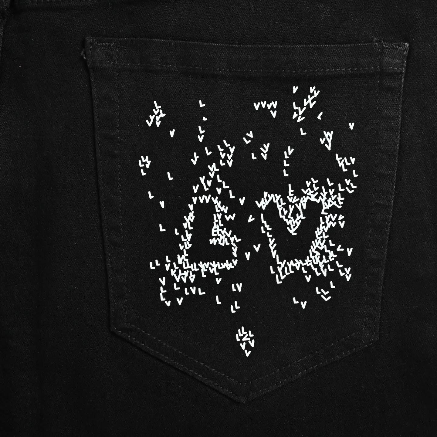 Louis Vuitton/Louis Vuitton back pocket airplane jeans